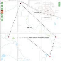 Measure distances and areas in metric units