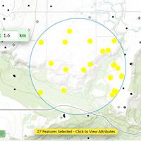Select by point, custom polygon or radius